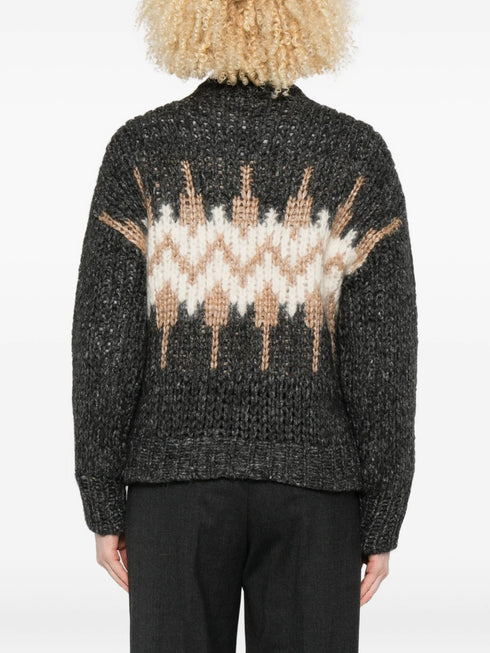 PESERICO SIGN JACQUARD SWEATER